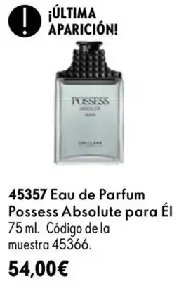 Oriflame Possess Absolute para Él oferta