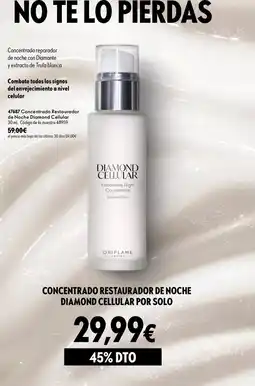Oriflame Oriflame concentrado restaurador de noche diamond cellular oferta