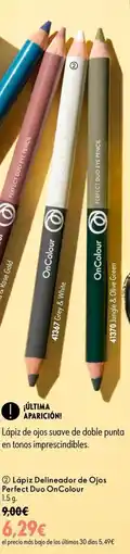 Oriflame OnColour Lápiz Delineador de Ojos Perfect Duo oferta