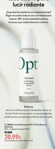 Oriflame Optimals The Beyond Moisturiser Spf 25 oferta