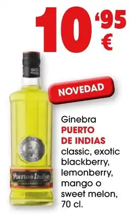 TOP Cash & Carry Puerto de Indias ginebra classic, exotic blackberry, lemonberry, mango o sweet melon oferta