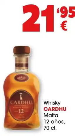 TOP Cash & Carry Cardhu whisky Malta 12 años oferta