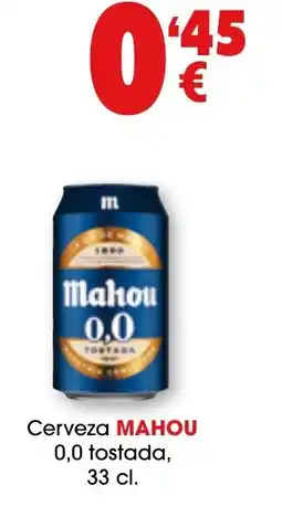 TOP Cash & Carry Mahou Cerveza 0,0 tostada oferta