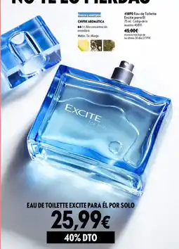Oriflame Eau de toilette excite para el oferta