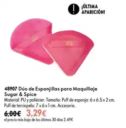 Oriflame Sugar & Spice Dúo de Esponjillas para Maquillaje oferta