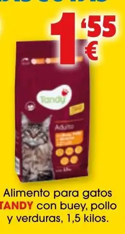 TOP Cash & Carry Tandy alimento para gatos con buey pollo y verduras oferta