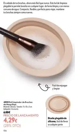 Oriflame Bol Limpiador de Brochas de Maquillaje oferta