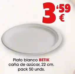 TOP Cash & Carry Betik plato blanco oferta