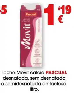 TOP Cash & Carry Pascual Leche Movit calcio oferta