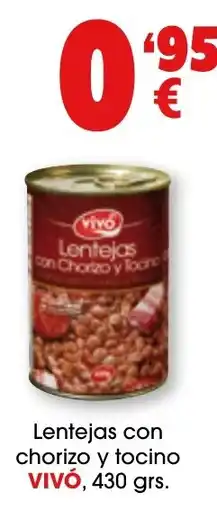 TOP Cash & Carry Vivó lentejas con chorizo y tocino oferta