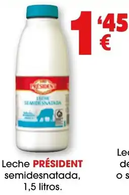 TOP Cash & Carry Leche PRÉSIDENT semidesnatada oferta
