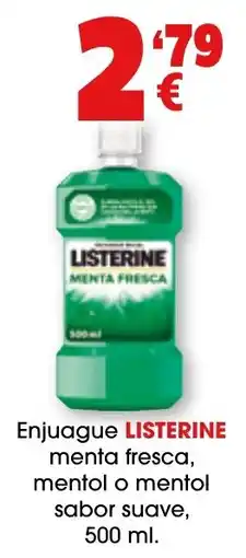 TOP Cash & Carry Listerine enjuague menta fresca oferta