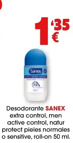 TOP Cash & Carry Sanex desodorante extra control men active control natur protect oferta