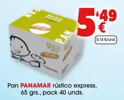 TOP Cash & Carry Pan PANAMAR rústico express oferta