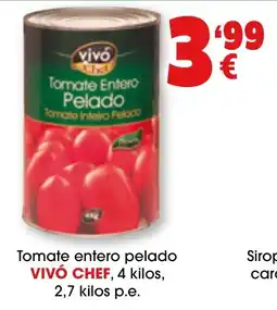 TOP Cash & Carry Vivó Chef tomate entero pelado oferta