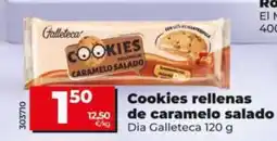 Dia Supermercados Dia Galleteca cookies rellenas de caramelo salado oferta