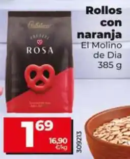 Dia Supermercados El Molino de Dia Rosa rollos con naranja oferta