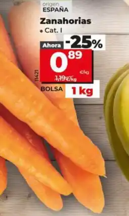 Dia Supermercados Zanahorias oferta