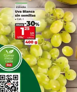 Dia Supermercados Dia Uva Blanca sin semillas oferta
