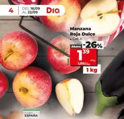 Dia Supermercados Manzana Roja Dulce oferta