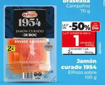 ElPozo jamón curado 1954