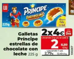 Dia Supermercados Príncipe estrellas de chocolate con leche oferta