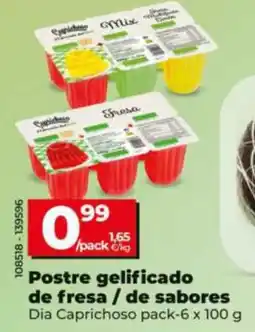 Dia Supermercados Dia Caprichoso postre gelificado de fresa / de sabores oferta