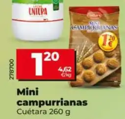 Dia Supermercados Cuétara mini campurrianas oferta