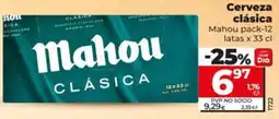 Dia Supermercados Mahou clásica oferta