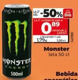 Dia Supermercados Monster lata 50 cl oferta