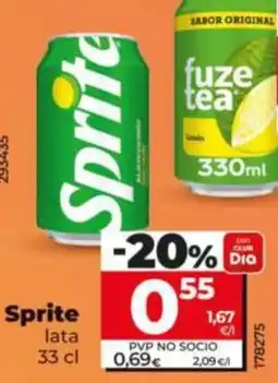 Dia Supermercados Sprite oferta