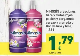 HiperDino Mimosín Creaciones Tiaré Y Frutos Rojos Pasión Y Bergamota Cerezo Y Granada O Flor De Lirio Y Lima oferta