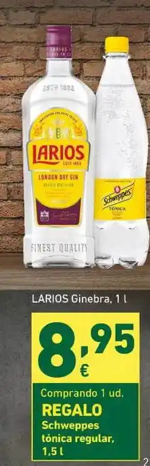HiperDino Larios Ginebra 1L oferta