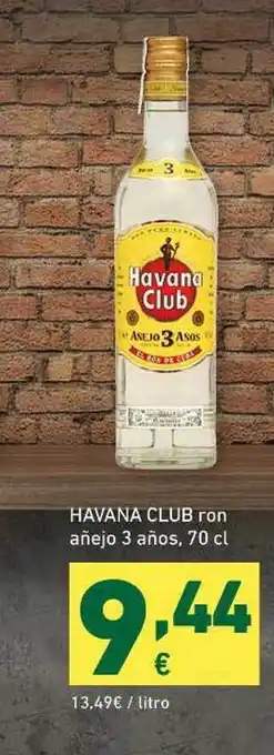 HiperDino Havana Club Ron Añejo 3 Años 70cl oferta