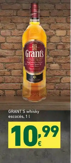 HiperDino Grant's Whisky Escocés 1L oferta