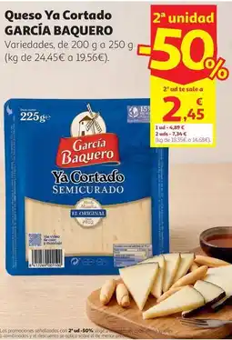 Alcampo García baquero - queso ya cortado oferta