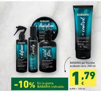 HiperDino Babaria Gel Flexible Acabado Cera 200ml oferta