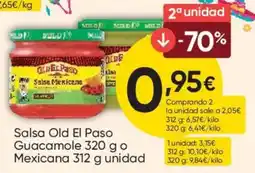 FROIZ Old El Paso Salsa Mexicana Guacamole o Mexicana oferta