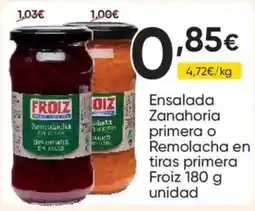 FROIZ Froiz ensalada zanahoria primera o remolacha en tiras primera oferta