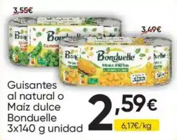 FROIZ Bonduelle guisantes al natural o maiz dulce oferta