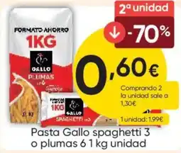 FROIZ Gallo spaghetti 3 o plumas 6 oferta