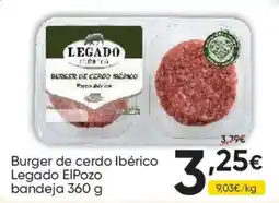 FROIZ Legado ElPozo burger de cerdo ibérico oferta