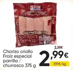FROIZ Froiz chorizo criollo parrilla / churrasco oferta