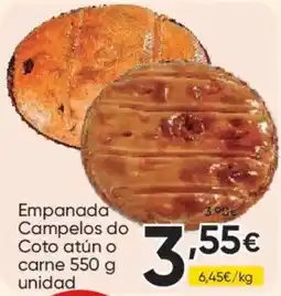 FROIZ Empanada Campelos do Coto atún o carne oferta
