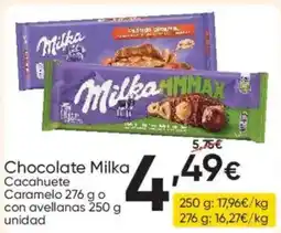 FROIZ Milka Chocolate Cacahuate Caramelo con avellanas oferta