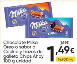 FROIZ Milka Chocolate Oreo o sabor a Cookie y trozos de galleta Chips Ahoy oferta
