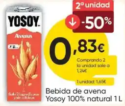 FROIZ Yosoy bebida de avena oferta