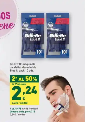 HiperDino Gillette Maquinilla De Afeitar Desechable Blue Ii oferta
