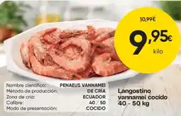 FROIZ Langostino vannamei cocido oferta
