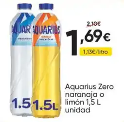 FROIZ Aquarius Zero naranja o limón oferta